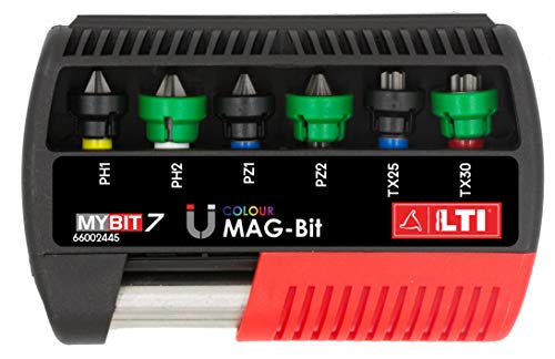 LTI By Krino 66002445 Mag-Bit Bit-Set mit Magneteinsatz MyBit7, 7-teilig von KRINO