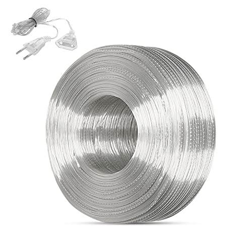 KRISFD Pvc Rundkabel 20 Meter Schlauchleitung Transparent Flachkabel Weich Stromkabel Flexible Kabel Kupferdraht Zum Einbau Haushaltsgeräten Mit Geringem Stromverbrauch von KRISFD