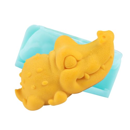 Kleine Krokodil-Mousse-Form, Silikonform, Tier-Cartoon, dreidimensionale Mini-Ornamente von KRJGOERG