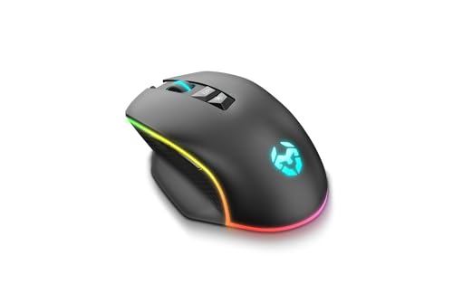 KROM KEOS - Gaming-Maus mit hochpräzisem optischen Sensor, 6400 dpi, RGB-Regenbogen, 7 programmierbare Tasten, schwarz KROM KEOS - Gaming-Maus mit hochpräzisem optischen Sensor, 6400 dpi, RGB-Regenbogen, 7 programmierbare Tasten, schwarz von KROM
