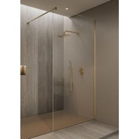 Fixe Duschabtrennung Gold gebürstet 70 cm Lixa von KROOS®