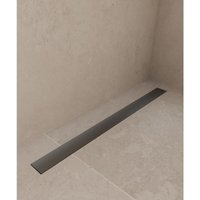 Kroos ® - Duschrinne aus Edelstahl Gun Metall - 100 cm von KROOS®