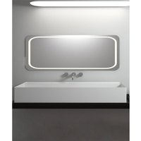 Rechteckiges aufgesetztes Waschbecken Mattweiß - Matadi von KROOS®