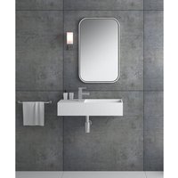 Rechteckiges wandhängendes Waschbecken Mattweiß - Kasaï von KROOS®