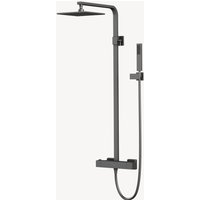 Thermostat-Duschsäule Gun Metall - Sirius von KROOS®