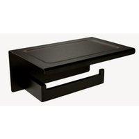 Toilettenpapierhalter und Telefonhalter Schwarz - Nara von KROOS®