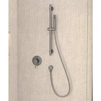 Unterputz-Einhand-Brausemischer mit Stange und Handbrause Gun Metall - Corbeau von KROOS®