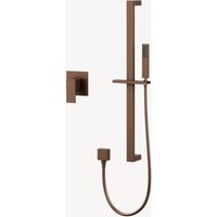 Unterputz-Einhand-Brausemischer mit Stange und Handbrause Roségold gebürstet - Sirius von KROOS®