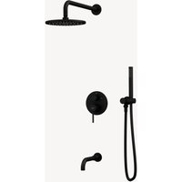 Unterputz-Wannenrandset Schwarz - Corbeau von KROOS®