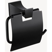 Wand-Toilettenpapierhalter mit Deckel Schwarz - Chloe von KROOS®