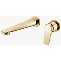Wand-Waschtischmischer Gold gebürstet - Ptolemäus von KROOS®