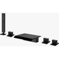 Wannenbatterie Wasserfall auf Strand Schwarz - Bergamotte von KROOS®