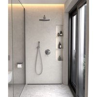 Zusammensetzung Unterputz-Brausemischer Gun Metall - Corbeau von KROOS®