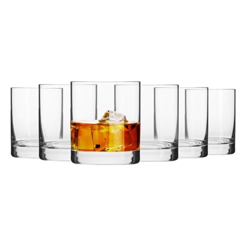 KROSNO Whisky Sour Tumbler Gläser Old Fashioned Bourbon Cognac Brandy | Set von 6 | 10 oz | Blended Collection | Perfekt für Cocktails, Getränke, Wasser, Saft, Scotch, irischen Likör, Whisky von Krosno