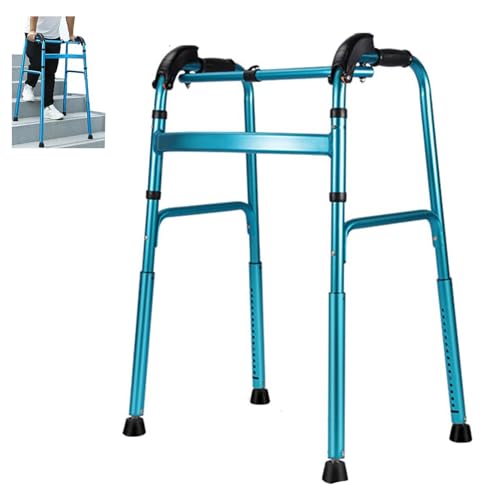 KRQDBCZ Faltbarer Standard Gehwagen, Faltbarer Gehwagen, Treppensteiger Aluminium Faltgeher, Gehhilfe, Treppenlift-Hilfe für Senioren, Gehhilfe für ältere Menschen KRQDBCZ Faltbarer Standard Gehwagen, Faltbarer Gehwagen, Treppensteiger Aluminium Faltgeher, Gehhilfe, Treppenlift-Hilfe für Senioren, Gehhilfe für ältere Menschen von KRQDBCZ