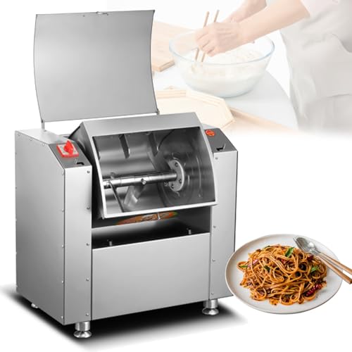 KRQDBCZ Teigmischer, Teigmehlmischer 1500W Commercial Küchenmischer, 5kg großer Standmixer für Schulen, Bäckereien, Restaurants, Pizzerien, doppelt rotierendes elektrisches Küchen-Teigknetgerät KRQDBCZ Teigmischer, Teigmehlmischer 1500W Commercial Küchenmischer, 5kg großer Standmixer für Schulen, Bäckereien, Restaurants, Pizzerien, doppelt rotierendes elektrisches Küchen-Teigknetgerät von KRQDBCZ