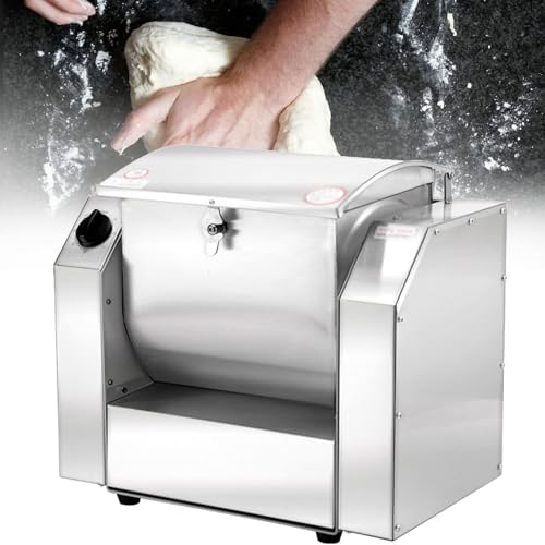 KRQDBCZ Teigmischer, gewerblicher Elektro, robuster Edelstahl Lebensmittelmischer für Pizzateig und Backen (5kg) von KRQDBCZ