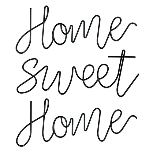 Schild "Home Sweet Home", 3D-Wortkunst, Wanddekoration für Zuhause, Wohnzimmer, Schlafzimmer, Küche, Schwarz Schild "Home Sweet Home", 3D-Wortkunst, Wanddekoration für Zuhause, Wohnzimmer, Schlafzimmer, Küche, Schwarz von KRSHEMDE