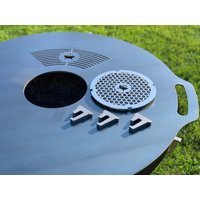 Plancha Grillplatte D 800 Mm Feuerplatte Stahl von KRSteel