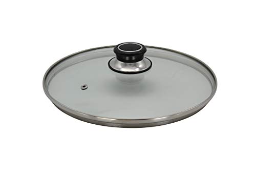 Karl Krüger Glasdeckel Diamant mit Edelstahlschutzrand, Ø 24 cm, Silber-schwarz Karl Krüger Glasdeckel Diamant mit Edelstahlschutzrand, Ø 24 cm, Silber-schwarz von KRÜGER