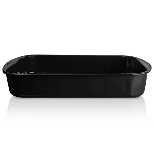 Karl Krüger Universal-Auflaufform 36x26x7,5 cm, Aluminium, Schwarz, 36 x 26 x 7,5 cm von KRÜGER