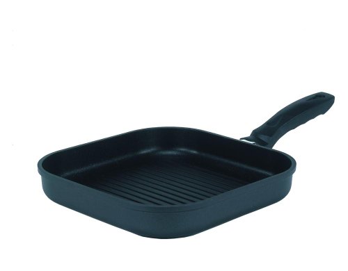 Krüger 2227 'Leipzig' Steak-Grillpfanne, 28 x 28 cm aus Aluguss, Antihaft-Versiegelung, anthrazit (1 Stück) von KRÜGER