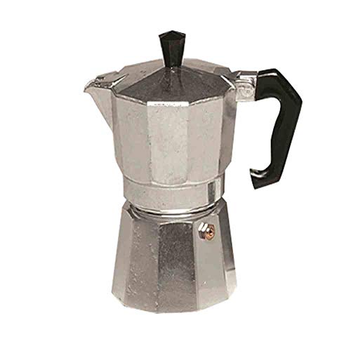 Krüger 486778 Alu-Espressokocher 3 Tassen, Aluminium, Silber, 30 cm, 3-Einheiten von KRÜGER