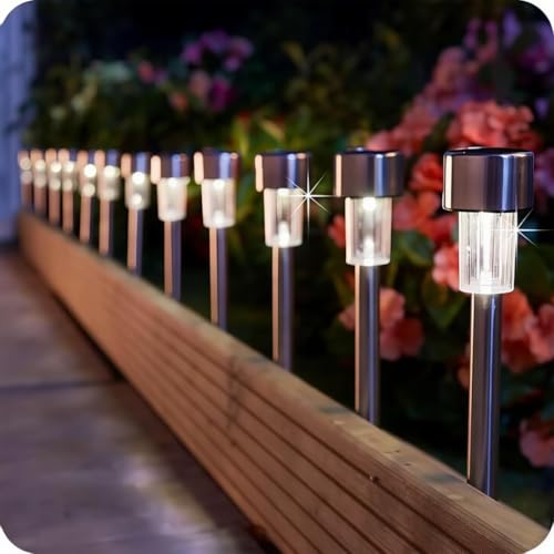 KRUMAD Solarlampen für Außen Garten, 6er Set LED Solarleuchten mit Erdspieß, Wasserdicht IP44, Automatischer Sensor, Warmweiß für Terrasse, Hof, Wege, Balkon KRUMAD Solarlampen für Außen Garten, 6er Set LED Solarleuchten mit Erdspieß, Wasserdicht IP44, Automatischer Sensor, Warmweiß für Terrasse, Hof, Wege, Balkon von KRUMAD