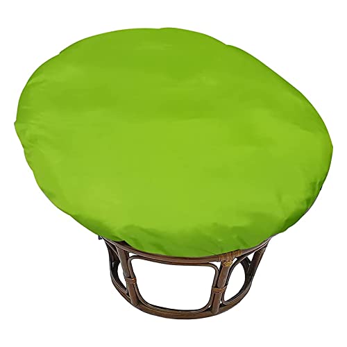 Nur Papasan-StuhlkissenbezüGe,Entworfen füR Papasan-Kissen,Schonbezug für runde Ei-Stuhlkissen,Nur Papasan KissenbezüGe Outdoor-Innenkissen,Wasserdichter,Mit Reißversch(Size:110x110cm,Color:Grün) von KRUPTI