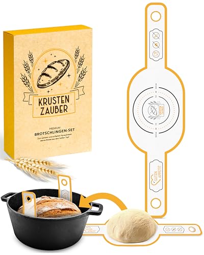KRUSTENZAUBER Ovale Brotschlinge aus langlebigen Silikon als Brot backen Zubehör - Die Brotbackmatte sorgt für reibungsloses Heben des Brotes aus dem Topf - Backmatte Brot, Bread mat, Back matte KRUSTENZAUBER Ovale Brotschlinge aus langlebigen Silikon als Brot backen Zubehör - Die Brotbackmatte sorgt für reibungsloses Heben des Brotes aus dem Topf - Backmatte Brot, Bread mat, Back matte von KRUSTENZAUBER