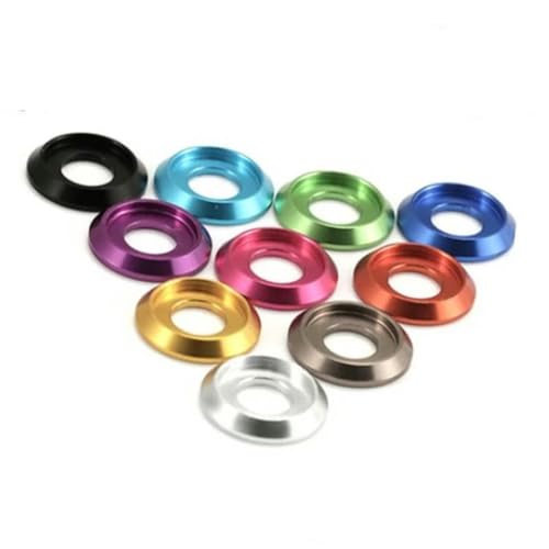 10 Stück M2 M2.5 M3 M4 M5 M6 m8 Aluminium-Unterlegscheibe mit Linsenkopf für Linsenkopfschraube m3 10 Stück lila 10 Stück M2 M2.5 M3 M4 M5 M6 m8 Aluminium-Unterlegscheibe mit Linsenkopf für Linsenkopfschraube m3 10 Stück lila von KRVDGR