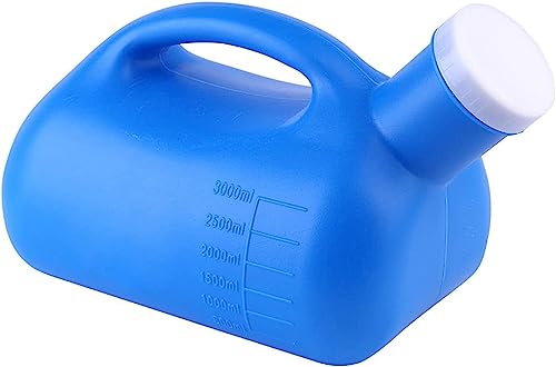KRXSOBNV, 3000ML großes männliches Urinal wiederverwendbare tragbare Töpfchen-Pipi-Flaschen-Kollektor-Reisetoilette ，Urinalflasche von KRXSOBNV