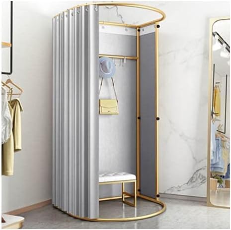 KRXSOBNV, Mobile Umkleidekabine Tragbare mobile private Umkleidekabine Vorhang einfaches Ankleidezimmer Bekleidungsgeschäft Kleiderschrank persönlicher Kleiderschrank Tragbare Umkleidekabine ，Umkleide von KRXSOBNV