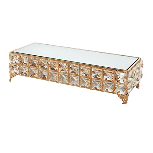 KRXSOBNV , Hochzeit Kristall Dessert Ständer Display Ständer Ornament Dessert Kalten Tee Ständer Kosmetik Organizer Kuchen Tablett,Dessert-Tablett von KRXSOBNV