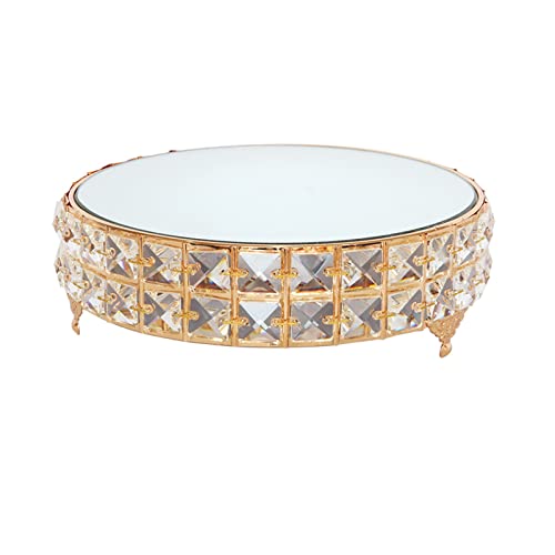 KRXSOBNV , Hochzeit Kristall Dessert Ständer Display Ständer Ornament Dessert Kalten Tee Ständer Kosmetik Organizer Kuchen Tablett,Dessert-Tablett von KRXSOBNV