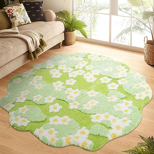 Moosteppich, 3D-Stereo-Teppich, unregelmäßiger Teppich, Naturblumen, Gänseblümchen, Moos-Teppich für Wohnzimmer, Schlafzimmer, Zuhause, ästhetische Dekoration, Bodenmatte, Innenbereich, Plüsch, Moosteppich, 3D-Stereo-Teppich, unregelmäßiger Teppich, Naturblumen, Gänseblümchen, Moos-Teppich für Wohnzimmer, Schlafzimmer, Zuhause, ästhetische Dekoration, Bodenmatte, Innenbereich, Plüsch, von KRYCRHIA