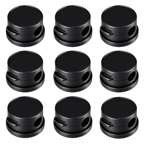 9 Kabelhalter Schreibtisch, Magnetische Cable Organizer Set, Drehbare Kabelclips für Büro, Auto und Haushalt, Cord Holder mit Starker Haftung 9 Kabelhalter Schreibtisch, Magnetische Cable Organizer Set, Drehbare Kabelclips für Büro, Auto und Haushalt, Cord Holder mit Starker Haftung von KRYMXAR
