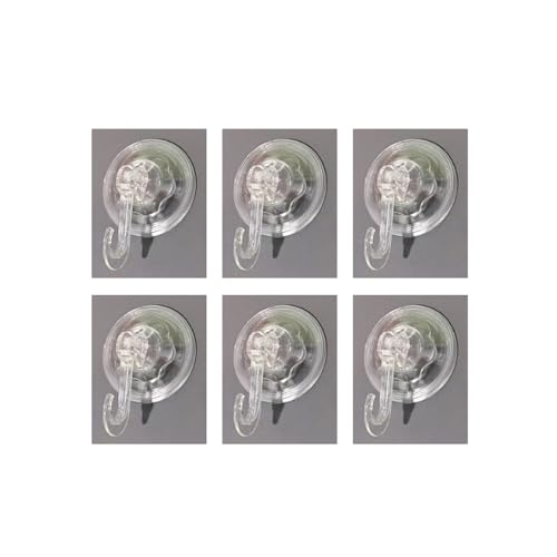 KRYMXAR 6 Saugnäpfe Mit Haken, Extra Starke Saugnapf Haken Camping, Saugnapfhaken Bad, Saugnapf Handtuchhalter, Suction Hook Für Küche Und Bad KRYMXAR 6 Saugnäpfe Mit Haken, Extra Starke Saugnapf Haken Camping, Saugnapfhaken Bad, Saugnapf Handtuchhalter, Suction Hook Für Küche Und Bad von KRYMXAR