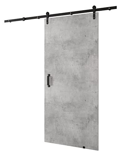 KRYSPOL Schiebetürsystem LOFTIKO 1 Komplett-Set für Schiebetüren, Trennwände Innentüren (Beton) von MEBLE KRYSPOL