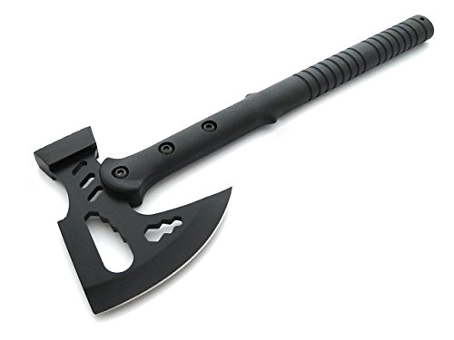 42cm Black Axe multifunktions Hammer Downrange Tactical Tomahawk Typ M48 Jagd Camping Angel Outdoor Survival Busch Axt Beil Messer mit Coduratasche von KS-11