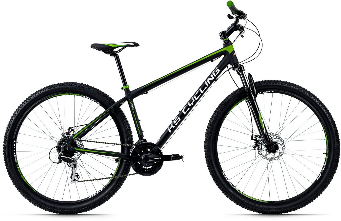 KS Cycling Mountainbike Xceed, 24 Gang Shimano Acera Schaltwerk, Kettenschaltung von KS Cycling