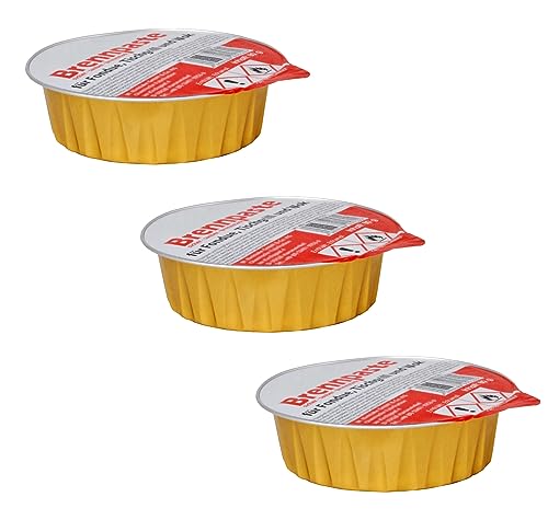 KS-Direkt Brenngel 80g Dose Sicherheitsbrennpaste Brennpaste Fondue Raclette Speisenwärmer (3 x 80g) von KS-Direkt