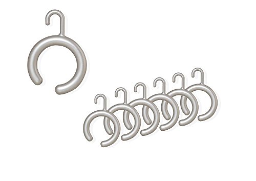 KS Handel 24 14 x DUSCHVORHANGRINGE OFFEN BARRIEREFREI MIT Haken FÜR DUSCHVORHANG DUSCHVORHANGSTANGE! Shower Curtain Rings! (Silber matt) von KS Handel 24