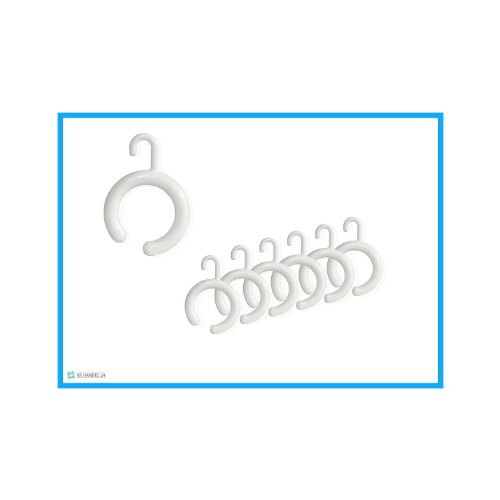 KS Handel 24 14 x DUSCHVORHANGRINGE OFFEN BARRIEREFREI MIT Haken FÜR DUSCHVORHANG DUSCHVORHANGSTANGE! Shower Curtain Rings! (Weiss) von KS Handel 24