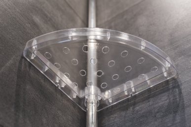 ABLAGEFÄCHER TELESKOPREGAL TRANSPARENT BADREGAL ZUBEHÖR von KS Handel 24