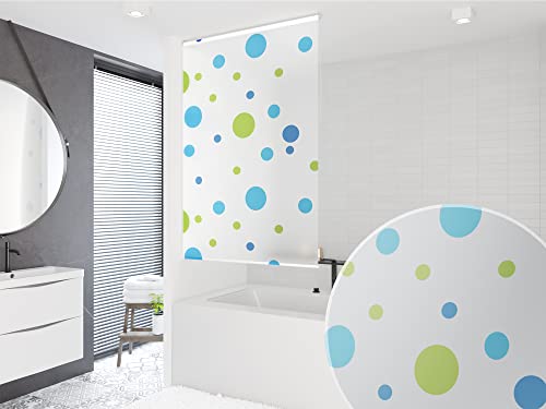 KS Handel 24 Basic DUSCHROLLO Modell Sylt 140x240 cm DUSCHVORHANG Weiss GRÜN BLAU! Shower Rollo Curtain von KS Handel 24