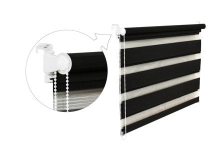 DOPPELROLLO DUOROLLO 110 CM BREIT 150 CM LANG Schwarz INKL. SEILZUG FENSTERROLLO KLEMMROLLO JALOUSIE DOPPELROLLO DUOROLLO 110 CM BREIT 150 CM LANG Schwarz INKL. SEILZUG FENSTERROLLO KLEMMROLLO JALOUSIE von KS Handel 24