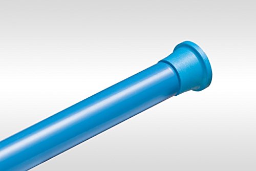 DUSCHVORHANGSTANGE 140 cm - 250 cm BLAU TELESKOPSTANGE DUSCHVORHANG KLEMMSTANGE GARDINENSTANGE! SPRING SHOWER ROD! von KS Handel 24