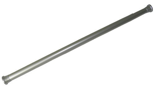 DUSCHVORHANGSTANGE SLIM LINE 125-220 ALU SILBER MATT DUSCHSTANGE! SPRING SHOWER ROD! von KS Handel 24
