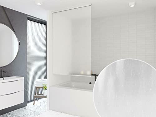 HALB-KASSETTEN DUSCHROLLO 80 cm BREIT - SONDERMAß - EXTRA SCHMAL - DUSCHVORHANG PEVA! SHOWER ROLLO CURTAIN! von KS Handel 24